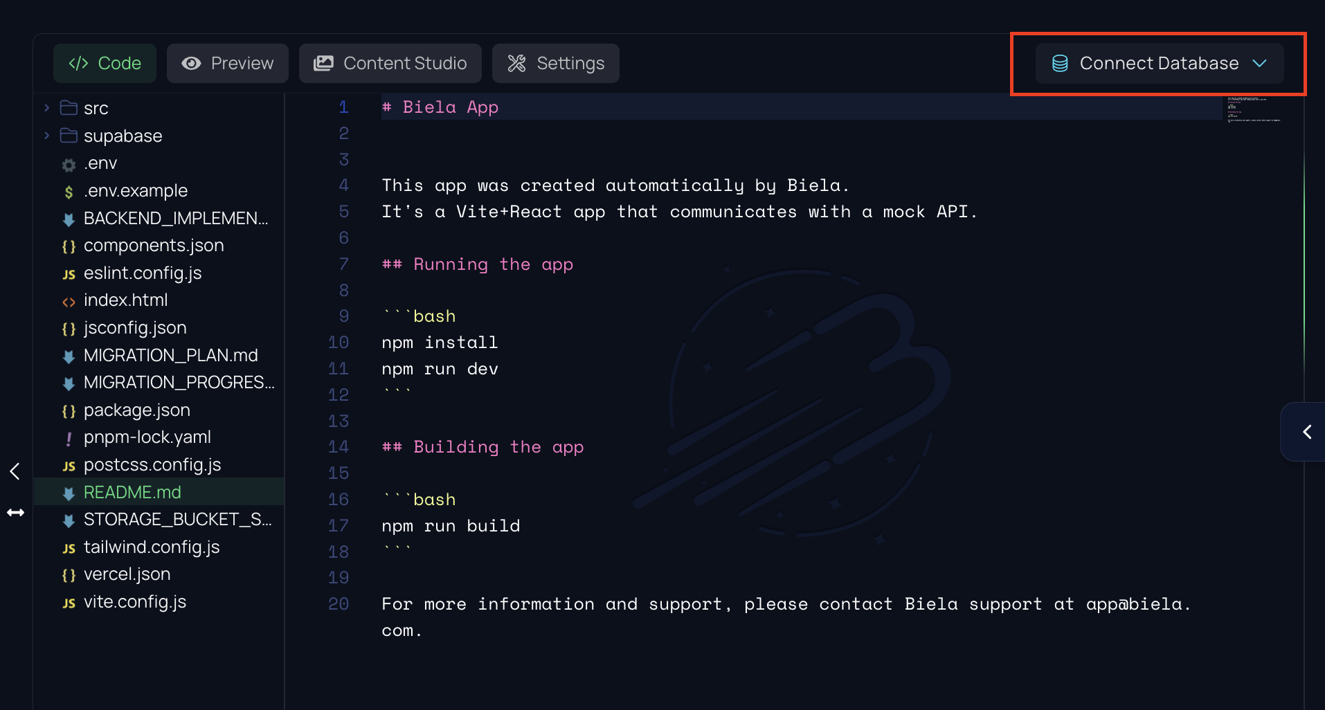 Supabase - Connect Database